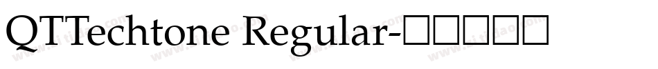 QTTechtone Regular字体转换